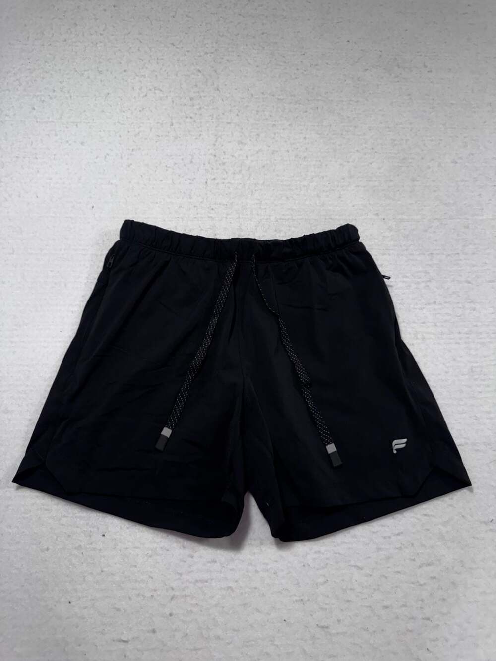 Fabletics Lined Athletic Shorts Size S Black Pocket